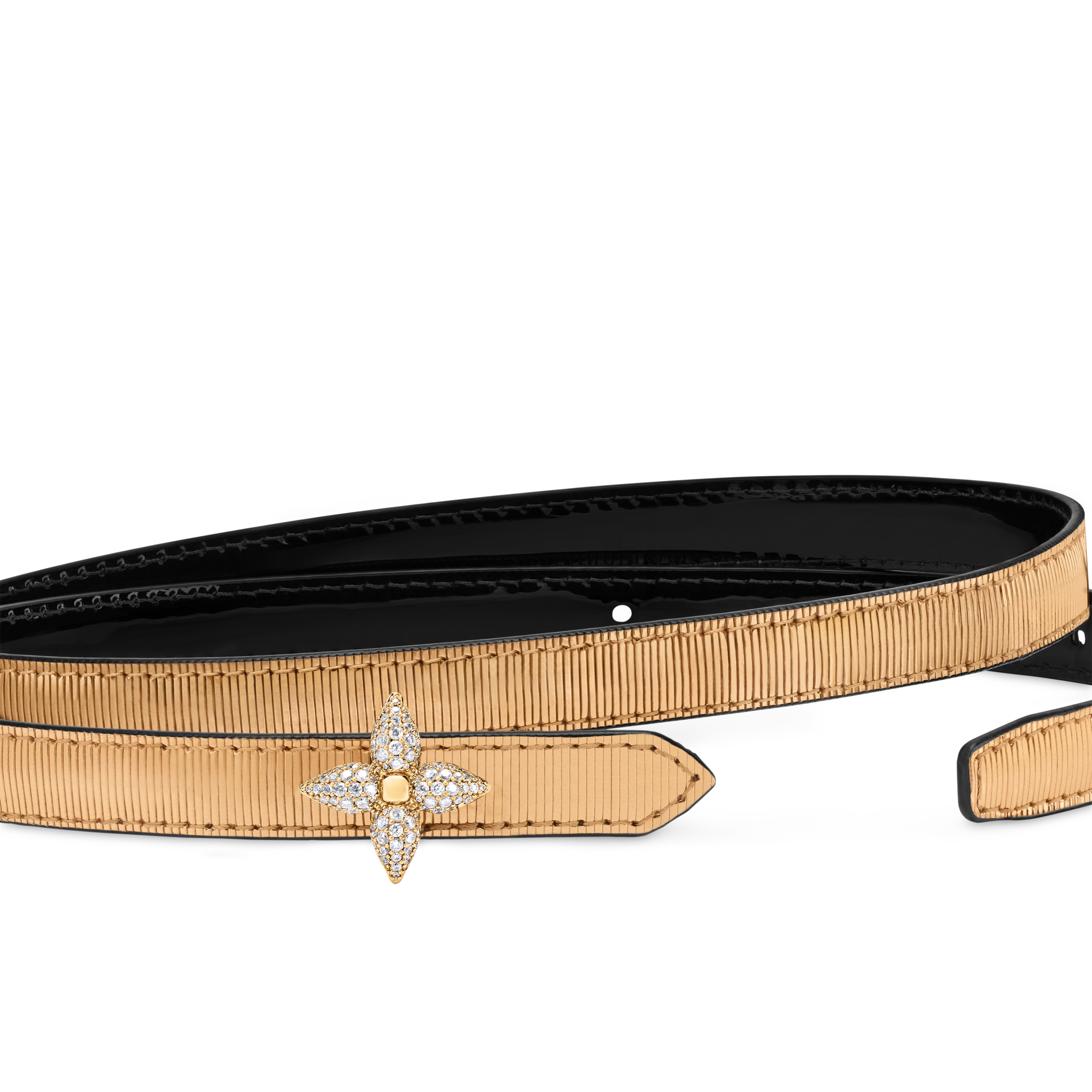 ベルト・ミニ フラワーグラム 15MM リバーシブル ｜ルイ・ヴィトン